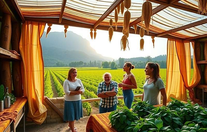 Turmeric Tangle Cooperative Farming Turmeric Tangle cooperative members working together on a virtual farm